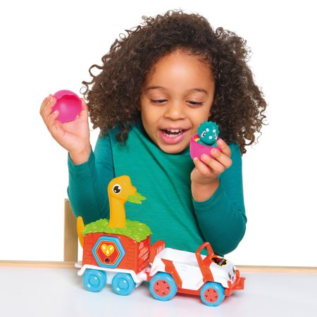 TOMY mašinėlės rinkinys su dinozauru Dino Rescue Ranger, E73253 E73253