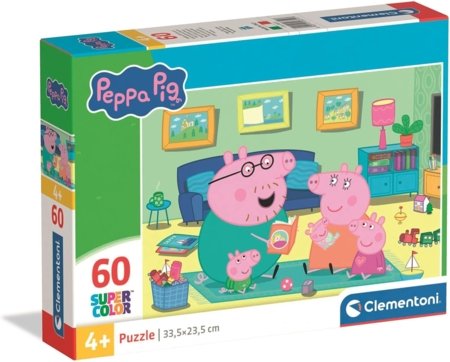 CLEMENTONI dėlionė Peppa Pig, 60 det., 26312 
