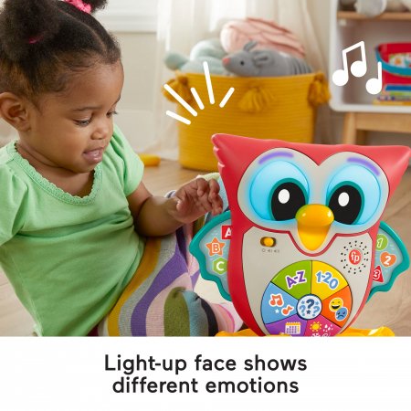 FISHER PRICE muzikinis,interaktyvus  pelėdžiukas Pupū, lietuviškai įgarsintas, HNK87 HNK87