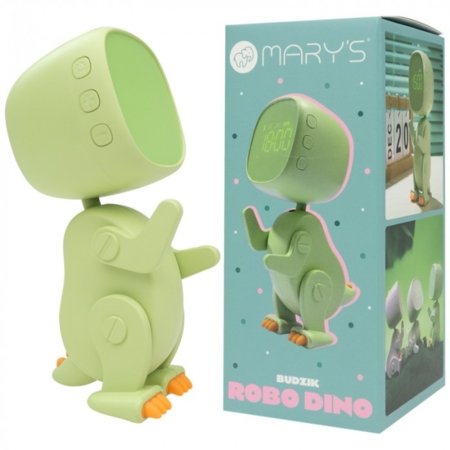 MARY'S laikrodis-žadintuvas ROBO DINO, Green, MW61059 