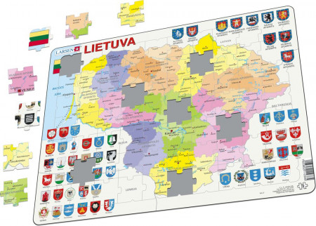 LARSEN dėlionė Lithuania Political, LT, AR3 AR3