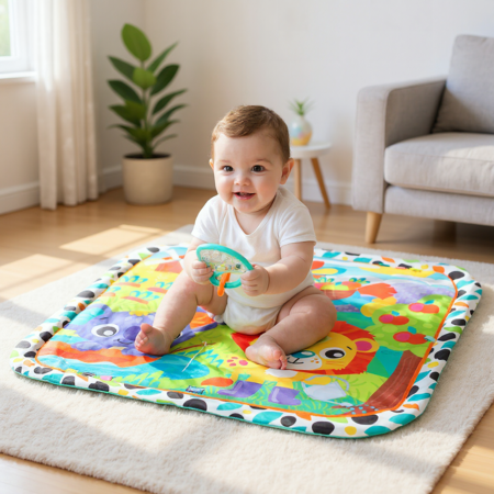 PLAYGRO muzikinis žaidimų kilimėlis Giggly Garden Musical Gym, 0189025 