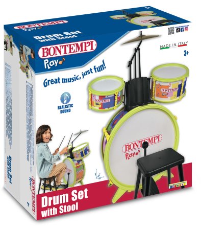 BONTEMPI būgnai su stovu ir kėdute, 514507 