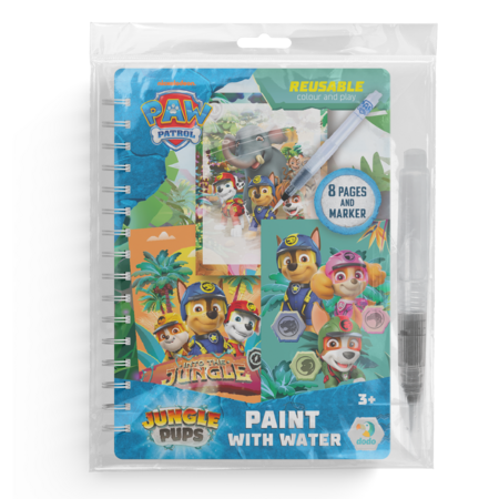 DODO vandens spalvinimo knyga Šunyčiai patruliai - džiunglės, 200630 