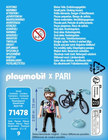 PLAYMOBIL SPECIAL PLUS Dviratininkas Paulas, 71478 