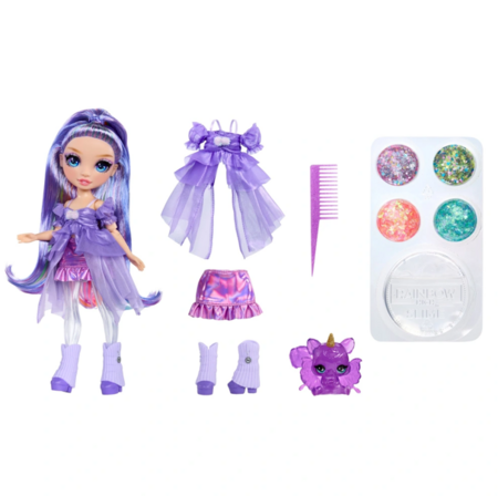 RAINBOW HIGH lėlė su slime rinkiniu, asort., 122395 