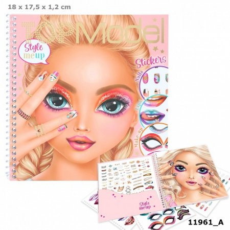TOPMODEL Dress me up Face lipdukų knyga, 11961 11961