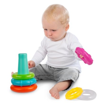 PLAYGRO žaidimas Piramidė – kramtukas Sort And Stack, 4088543 