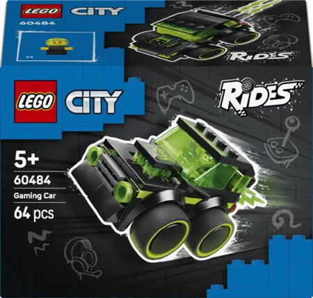 60484 LEGO® City „Ratai“ – žaidimų lenktyninis automobilis 