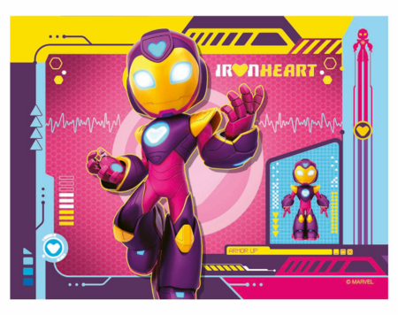 RAVENSBURGER vaikiška dėlionė Iron Man & Friends, 12/16/20/24 det., 12004190 