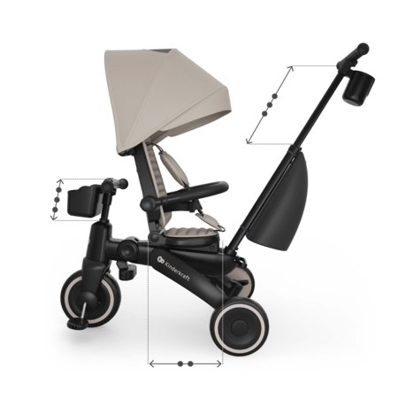 KINDERCRAFT triratukas JAZZ 3, smėlinis, KRJAZZ03BEG0000 