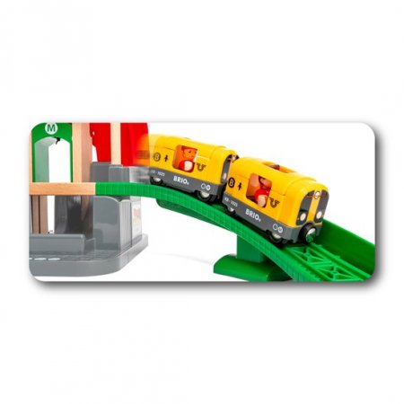 BRIO traukinio bėgių rinkinys Central Station, 33989 33989