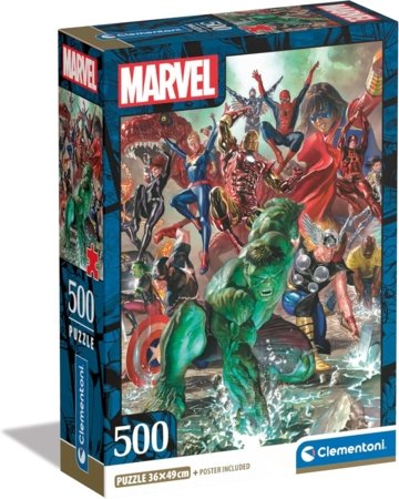 CLEMENTONI MARVEL dėlionė, 500 det., 35546 