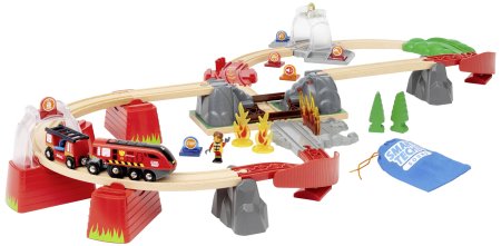 BRIO traukinio bėgių rinkinys Fire Rescue, 636004 