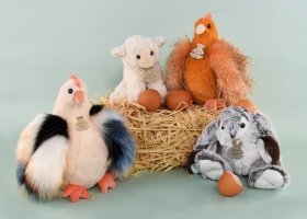 DOUDOU ET COMPAGNIE minkšta avis vintage 20cm, HO3128 HO3128