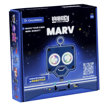 CIRCUITMESS Wacky Robot mokomasis STEM rinkinys Marv, CM-SA-MARV 