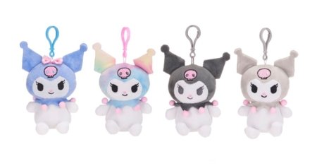 HELLO KITTY Kuromi pliušinis pakabukas, 10 cm, asort., 3279D 