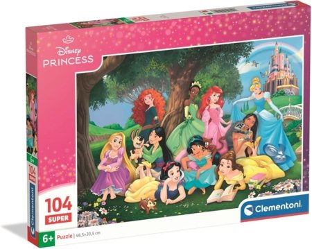 CLEMENTONI DISNEY PRINCESS dėlionė, 104 det., 25019 