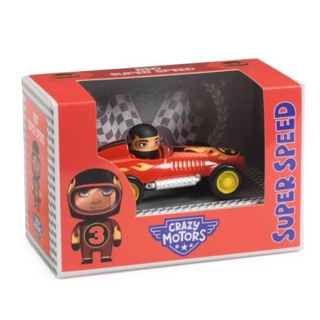 CRAZY MOTORS žaislinis automobilis Red Super Speed, DJ05455 