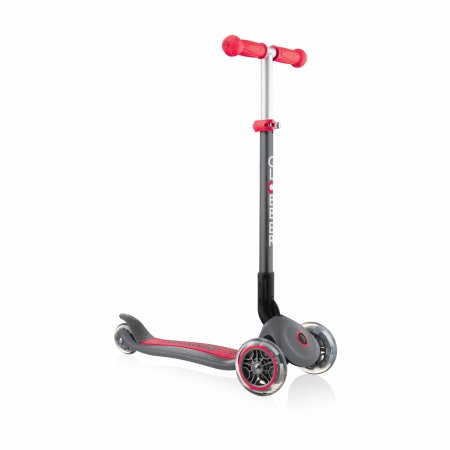 GLOBBER paspirtukas Primo Foldable, pilkas-raudonas, 430-120-2 430-120-2