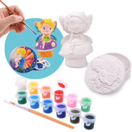 PLAYGO Paint Your Own fėjos ir papuošalų dėžutės rinkinys, 78393 