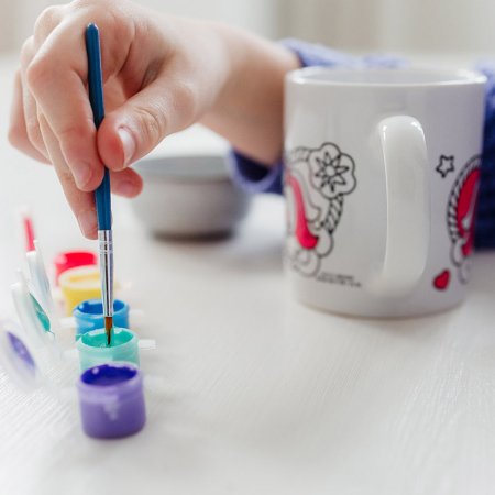 TOTUM kūrybinis rinkinys Unicorn Paint Your Own Mug, 072121 