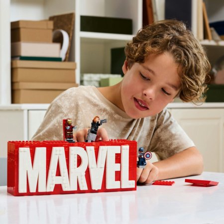 76313 LEGO® Super Heroes Marvel MARVEL logotipas ir minifigūrėlės 