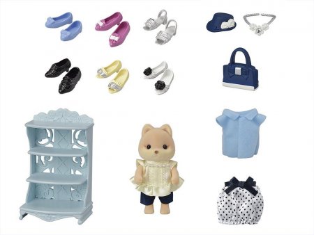 SYLVANIAN FAMILIES Drabužių  rinkinys Shoe Shop Collection, 5541 5541