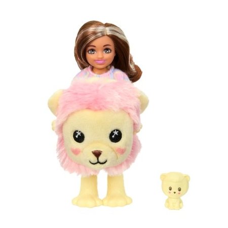 BARBIE Cutie Reveal lėlė Chelsea marškinėlių serija liūtukė, HKR21 HKR21