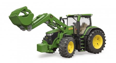 BRUDER traktorius John Deere 7R 350 su priekiniu krautuvu, 03151 03151