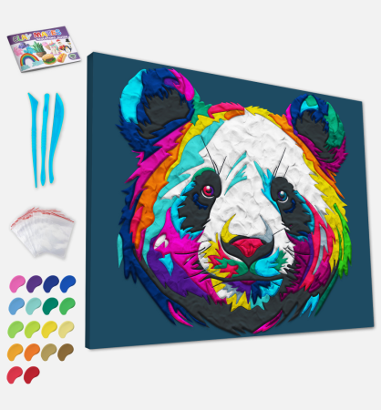SPLAT PLANET modelino paveikslo rinkinys Panda, SP46925 