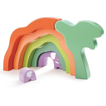 HAPE sudedami blokeliai Safari Elephant, E0489A E0489A