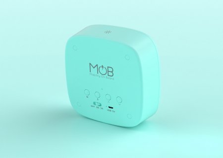 MOB DESIGN šviečiantis laikrodis Billy, turkio spalvos, BILLY-BL-01 BILLY-BL-01