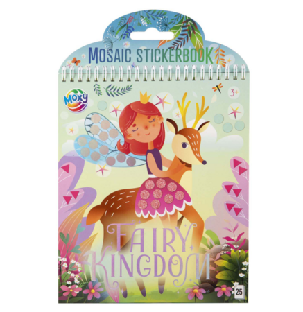 MOXY MOSAIC FAIRIES lipdukų knyga, 100130 