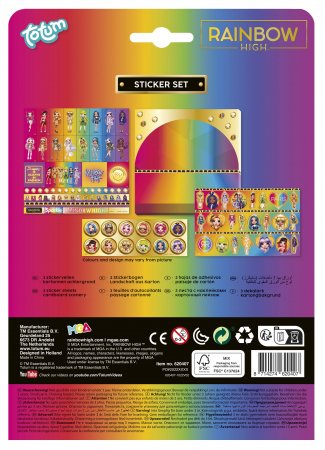 TOTUM RAINBOW HIGH lipdukų rinkinys, 620407 620407