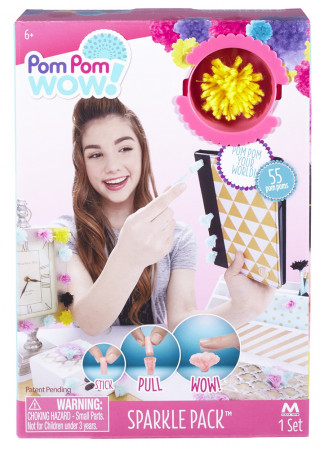 POM POM WOW kūrybinis rinkinys Blizgus, 48527 48527