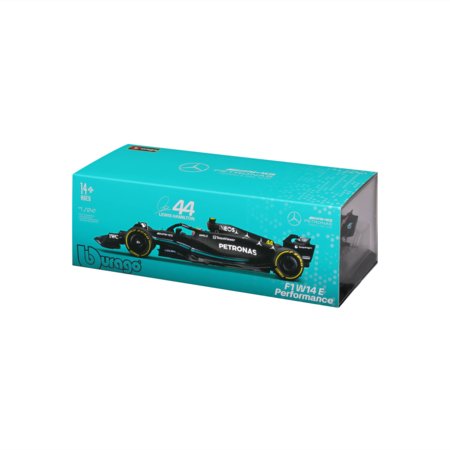 BBURAGO 1:24 automodelis su ekspozicine dėžute F1 Mercedes-AMG F1 W14 E Performance, 18-28028 