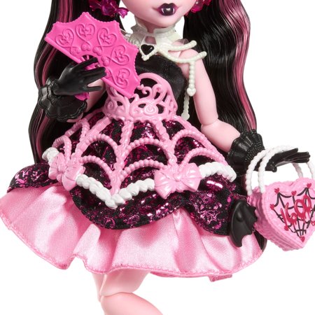 MONSTER HIGH Sweet Birthday lėlė – Drakulaura, JBG74 