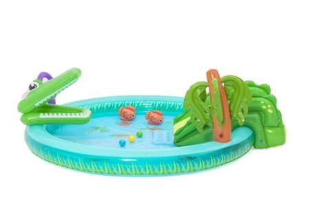 BESTWAY pripučiamas baseinas Krokodilas, 53166 