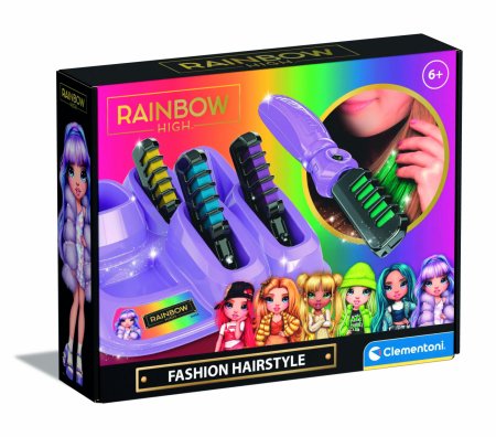CLEMENTONI plaukų dažymo rinkinys Rainbow High, 18709 18709