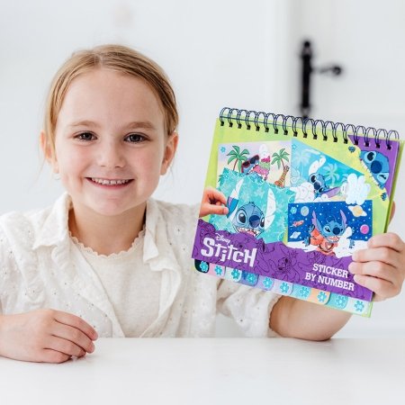 TOTUM DISNEY STITCH kūrybinis rinkinys Sticker by number pad, 700123 