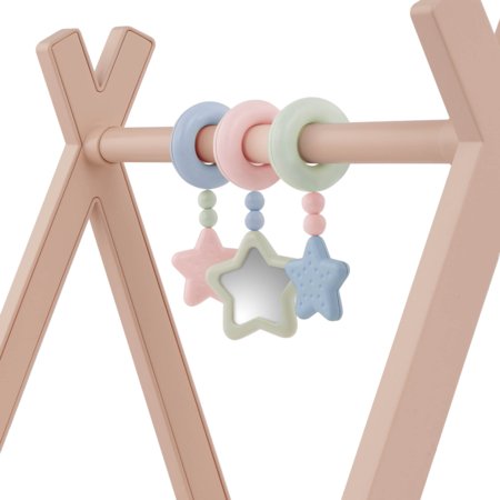 LULLABABY lėlių žaidimų kilimėlis su kabinamais žaislais, LBY7639Z 
