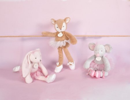 DOUDOU ET COMPAGNIE minkšta lėlė-balerina pelytė 30cm, DC3975 