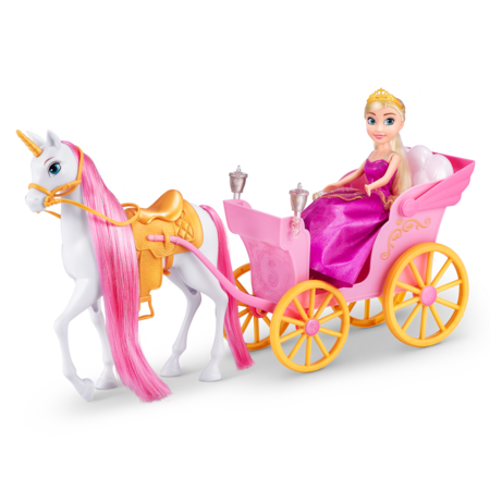 SPARKLE GIRLZ lėlės rinkinys karališkasis žirgas su karieta, 10068 