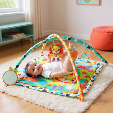 PLAYGRO muzikinis žaidimų kilimėlis Giggly Garden Musical Gym, 0189025 
