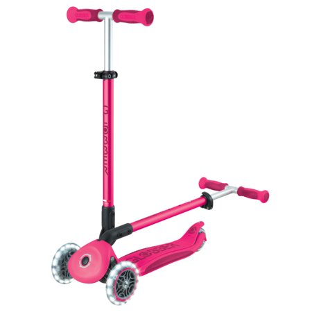 GLOBBER paspirtukas Go Up Deluxe Lights, fuksija, 748-610 