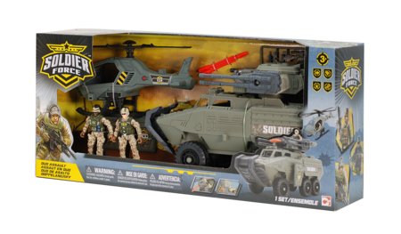 SOLDIER FORCE karinis žaidimų rinkinys šarvuotis su sraigtasparniu, 545161 