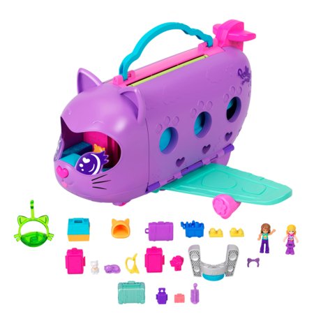 POLLY POCKET katinėlio lėktuvo žaidimų rinkinys, HWP19 