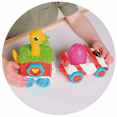 TOMY mašinėlės rinkinys su dinozauru Dino Rescue Ranger, E73253 E73253