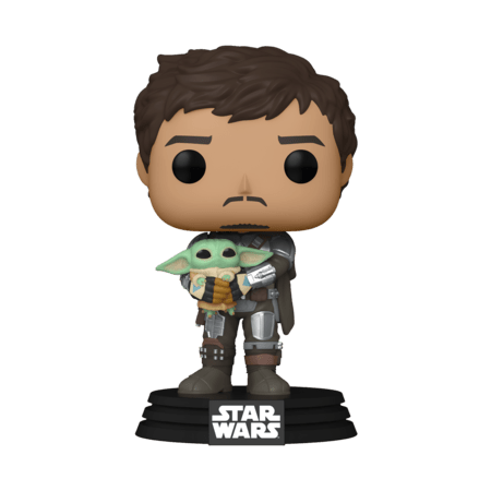 FUNKO POP! vinilinė figūrėlė: Star Wars: Mandalorian - Mando Holding Child, 54525 
